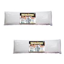 Kit de 2 Travesseiros Nasa de Corpo - Com Capa Removível