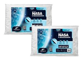 Kit de 2 Travesseiros NASA + Massageador Dupla Face Kit de 2 Travesseiros NASA + Massageador Dupla Face