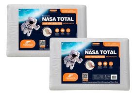 Kit de 2 Travesseiros NASA Total Suporte Médio Alto