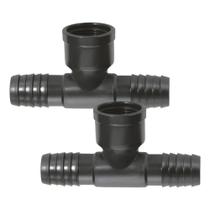 Kit de 2 Unidades de Conexões Tee C/ Rosca Central de 1.1/2 Polegadas P/ Irrigação Hidráulica Kit de 2 Unidades de Conexões Tee C/ Rosca Central de 1.1/2 Polegadas P/ Irrigação Hidráulica