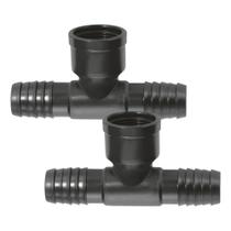 Kit de 2 Unidades de Conexões Tee C/ Rosca Central de 1.1/4 Polegadas P/ Hidráulica.