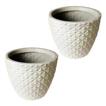Kit de 2 vasos cone modelo diamante 3D de luxo em polietileno com Proteção UV 34x41