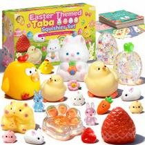 Kit de 20 Squishies Taba de Páscoa XPQKDC com Cartões Kit de 20 Squishies Taba de Páscoa XPQKDC com Cartões