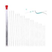 Kit De 24 Agulhas Para Miçangas Com Caixa De Armazenamento, Ferramentas Para Fazer Joias, Conjunto