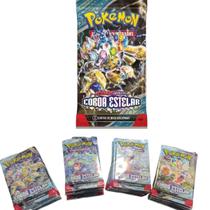 Kit De 24 Carta Pokémon Escarlate Violeta Coroa Estelar Latias