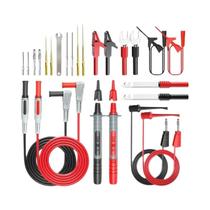 Kit De 25 Peças De Cabos De Teste Para Multímetro Com Clipe Jacaré De Silicone, Plugue Banana De 4mm Kit De 25 Peças De Cabos De Teste Para Multímetro Com Clipe Jacaré De Silicone, Plugue Banana De 4mm