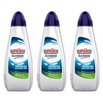 Kit de 3 Adoçantes líquido 65ml Sucralose União Kit de 3 Adoçantes líquido 65ml Sucralose União