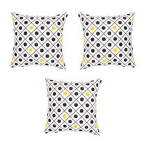 Kit de 3 Almofadas Vizapi 44x44cm Monaco