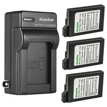 Kit de 3 baterias Kastar para Sony PSP com carregador 1200mAh