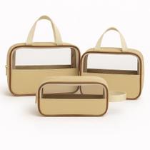 Kit de 3 Bolsas Organizadoras Femininas Estilo, Praticidade e Beleza Kit de 3 Bolsas Organizadoras Femininas Estilo, Praticidade e Beleza