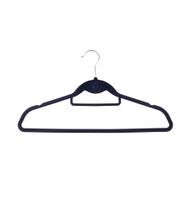 Kit de 3 Cabides Toq de Veludo com Gancho Frontal Happy Closet Preto Kit de 3 Cabides Toq de Veludo com Gancho Frontal Happy Closet Preto