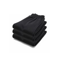 Kit de 3 Calças de Moletom Pretas Reforçadas e Confortáveis P ao GG - Bolsos Laterais Kit de 3 Calças de Moletom Pretas Reforçadas e Confortáveis P ao GG - Bolsos Laterais