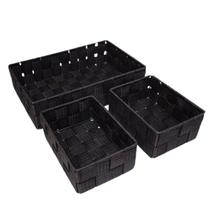 Kit de 3 Cestos Organizadores Organização e Estilo para Seu Dia a Dia!