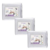 Kit de 3 Colchonetes de Carrinho Moises - Branco ou Grafite