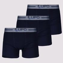 Kit de 3 Cueca Boxer Lupo Anatomic Shape Especial Marinho Kit de 3 Cueca Boxer Lupo Anatomic Shape Especial Marinho