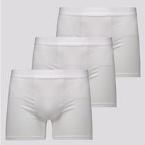 Kit de 3 Cuecas Boxer Lupo Elastic Soft Branca Kit de 3 Cuecas Boxer Lupo Elastic Soft Branca