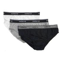 Kit de 3 Cuecas Masculinas Slip Selene Multicor P-M-G-EG 11900