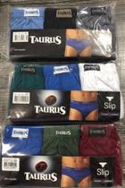 Kit de 3 Cuecas Slip Plus Size 100% Algodão Taurus - Cores Sortidas Kit de 3 Cuecas Slip Plus Size 100% Algodão Taurus - Cores Sortidas
