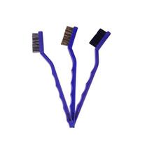 Kit de 3 Escovas de Detalhamento Nylon, Latão e Aço Inoxidável Vonixx