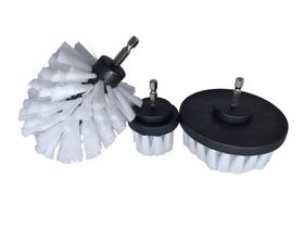 Kit de 3 Escovas Macias de Limpeza para Furadeira e Parafusadeira - Sigma Tools