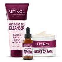 Kit de 3 etapas para cuidados com a pele Retinol Night Essentials