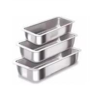 Kit De 3 Forma De Pão 3 Tamanhos - Número 1, 2 e 3 Alumínio Polido Premium IF 35