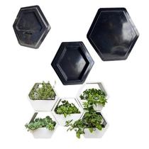 Kit de 3 Formas Cobogó Jardim Suspenso - Ref. 520 - 40x40cm - Espessura 1.5mm