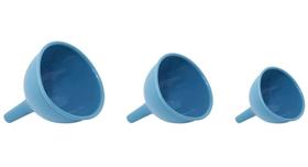 Kit de 3 Funis de Silicone Azul - OIKOS
