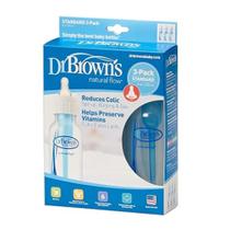 Kit de 3 mamadeiras Dr. Browns 250 ml - Natural Flow - Bico 1 (0-6 meses) - Original!! Kit de 3 mamadeiras Dr. Browns 250 ml - Natural Flow - Bico 1 (0-6 meses) - Original!!