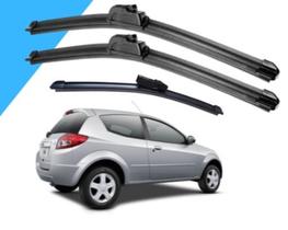 Kit de 3 Palhetas para Limpador de Parabrisa Dianteiro + Traseiro para Ford Ka 2002/2009 Kit de 3 Palhetas para Limpador de Parabrisa Dianteiro + Traseiro para Ford Ka 2002/2009