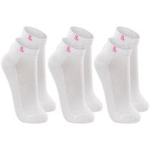 Kit De 3 Pares De Meias Originais Lupo Sport Feminino Cano Curto Em Algodão