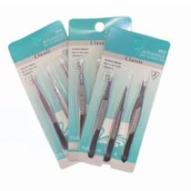 Kit de 3 Pinças Classic para Maquiagem