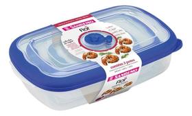 Kit De 3 Potes Herméticos Plástico Marmita Transparente