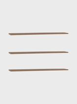 Kit de 3 Prateleiras 180cm Mdf Freijó - On Móveis Kit de 3 Prateleiras 180cm Mdf Freijó - On Móveis