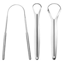 Kit de 3 raspadores de língua em aço inoxidável YLYL