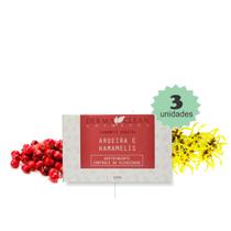 Kit de 3 Sabonetes 100% Vegetal AROEIRA E HAMAMELIS 100g