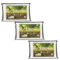 Kit de 3 Travesseiros Alto Evolátex Fibrasca