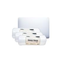 Kit de 3 Travesseiros NASA Suporte Alto Alívio de Pressão 15cm