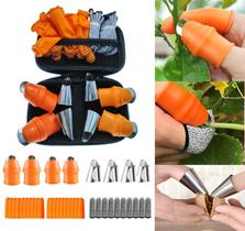 Kit de 34 peças de ferramenta de poda para jardinagem com protetor de dedo em silicone Kit de 34 peças de ferramenta de poda para jardinagem com protetor de dedo em silicone