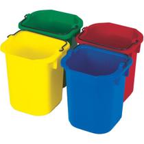 Kit de 4 baldes para limpeza 4,7l - linha 9t - rubbermaid