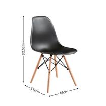 Kit de 4 Cadeiras Eames Charles Eiffel Trevisul