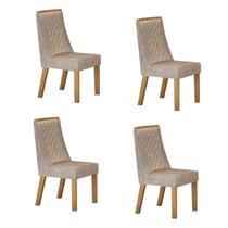 Kit de 4 Cadeiras para Sala de Jantar Dora
