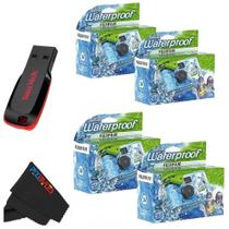 Kit de 4 Cámaras Desechables Fujifilm QuickSnap Impermeables 35mm Kit de 4 Cámaras Desechables Fujifilm QuickSnap Impermeables 35mm