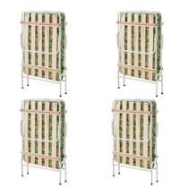 Kit de 4 Camas De Acampamento Dobrável De Camping Prática