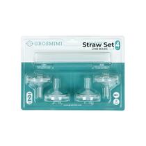 Kit de 4 Canudos de Silicone para Mamadeira GROSMIMI Estágio 2