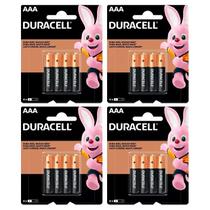 Kit de 4 cartelas de Pilhas Duracell AAA Palito com 4 unidades Kit de 4 cartelas de Pilhas Duracell AAA Palito com 4 unidades