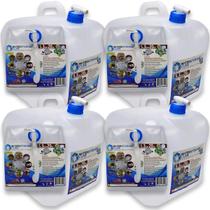 Kit de 4 Cubos de Armazenamento de Água Dobráveis 20L Sem BPA Kit de 4 Cubos de Armazenamento de Água Dobráveis 20L Sem BPA