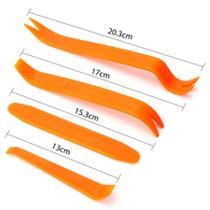 Kit de 4 Espátulas de Nylon para Desmontagem de Painéis e Portas de Carro Kit de 4 Espátulas de Nylon para Desmontagem de Painéis e Portas de Carro