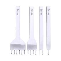 Kit De 4 Ferramentas De Perfuração De Couro Para Carteira E Cinto 3 4 5 6MM KRABALL