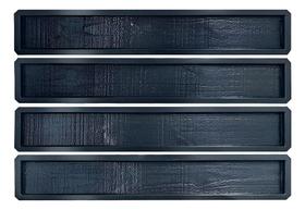 Kit de 4 Formas de Revestimento em Pinus Rústico - 100 x 15 x 1.8 cm